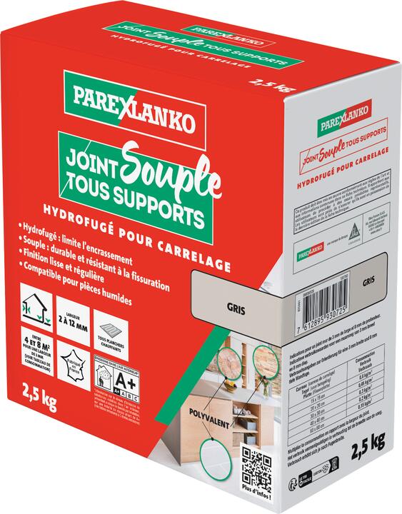 JOINT SOUPLE TOUS SUPPORTS GRIS  2.5KG